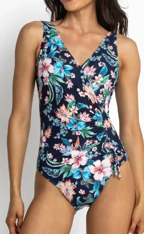 Jantzen JA84375 Koh Lipe Gathered Surplice One Piece