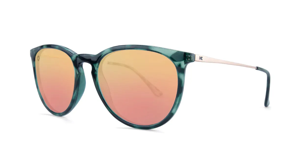 Knockaround Slate Tortoise Shell / Rose Gold Mary Janes Unisex Polarized Sunglasses