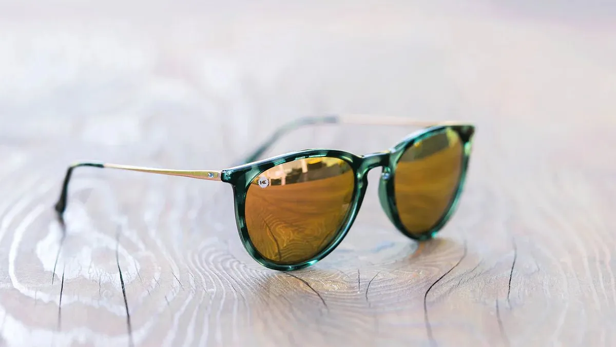 Knockaround Slate Tortoise Shell / Rose Gold Mary Janes Unisex Polarized Sunglasses