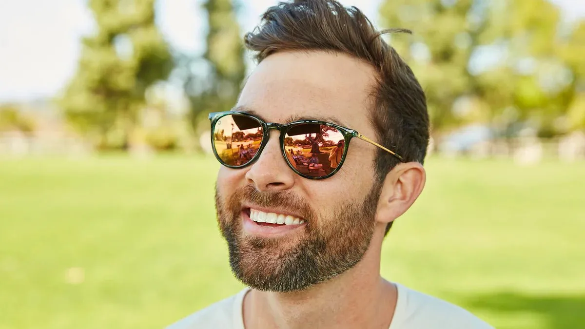 Knockaround Slate Tortoise Shell / Rose Gold Mary Janes Unisex Polarized Sunglasses