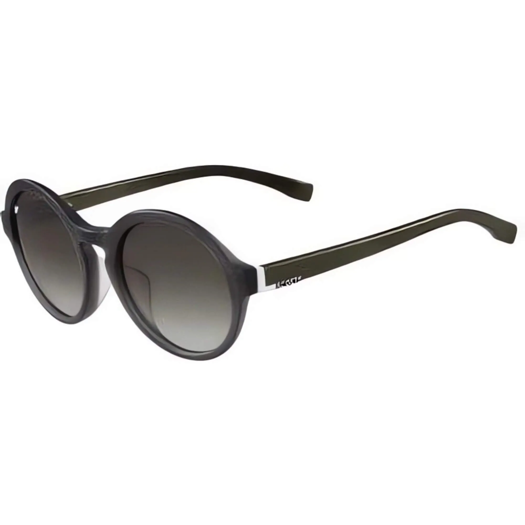 Lacoste Men's Sunglasses - Gradient Lens Matte Grey Round Frame | LACOSTE L840SA 24