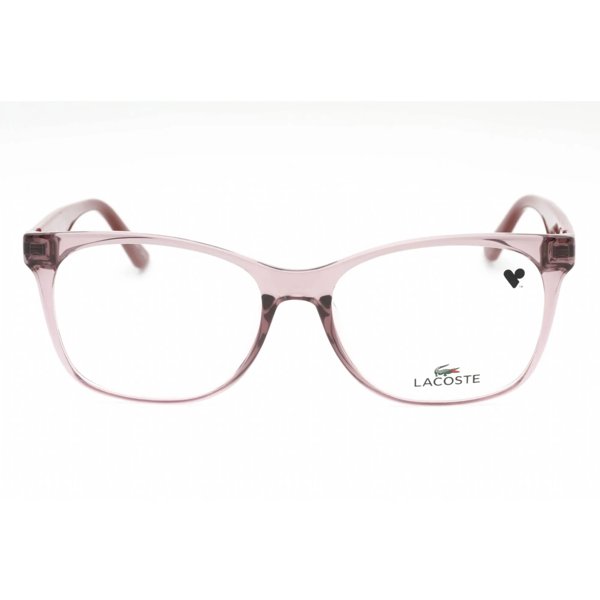 Lacoste Women's Eyeglasses - Rose Nude Plastic Rectangular Full Rim Frame | L2767 662