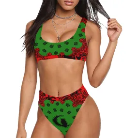 LCC KMT NUBIAN Sport Top & High-Waisted Bikini Swimsuit