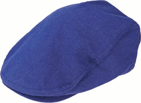 Linen Blend Flat Cap
