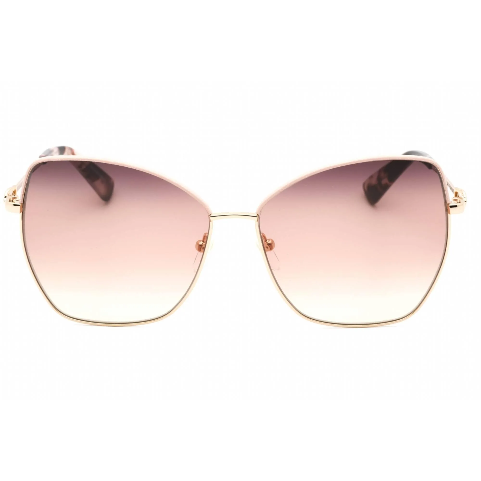 Longchamp Women's Sunglasses - Brown Peach Lens Rose Gold Cat Eye Frame | LO156SL 774