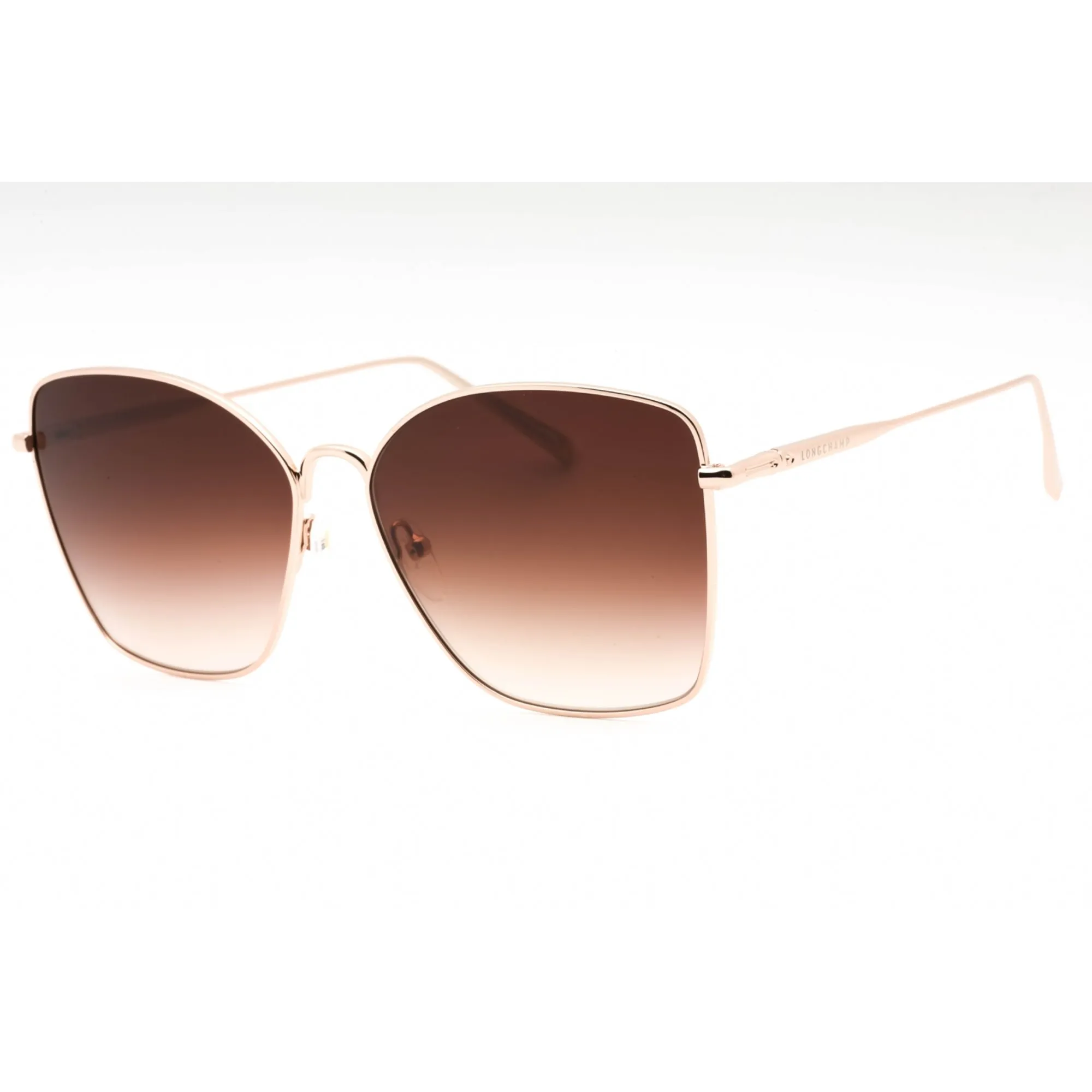 Longchamp Women's Sunglasses - Rose Gold Metal Butterfly Full Rim Frame | LO117S 770