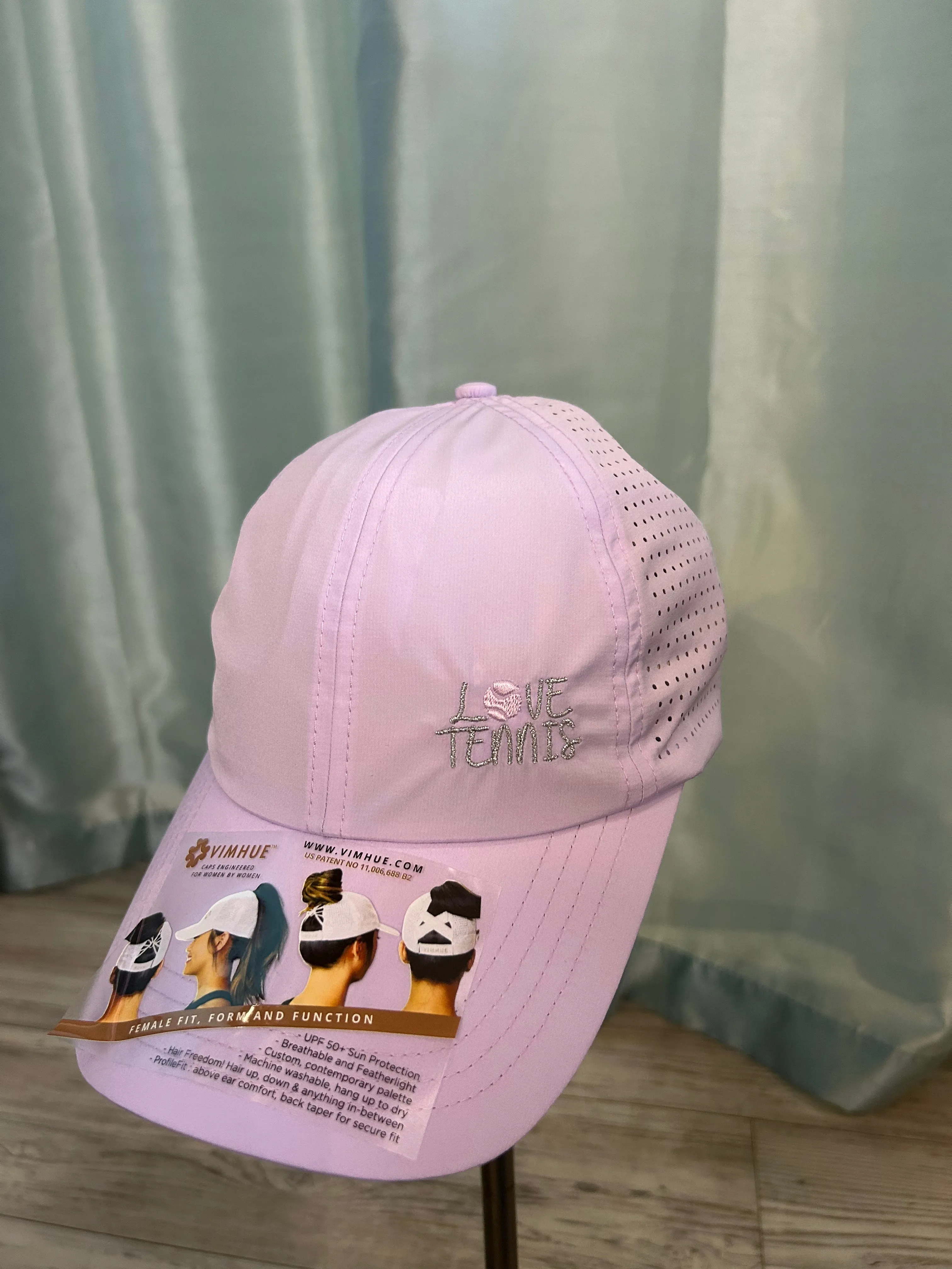 LOVE TENNIS TUCK-IN STRAP HAT- LAVENDER