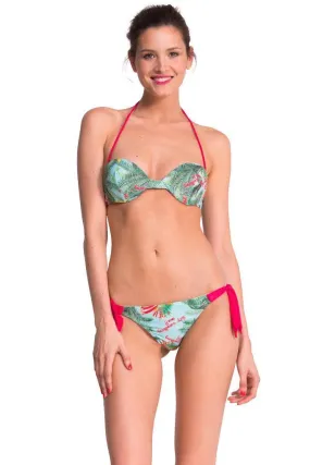 Luha Tropical Bandeau Bikini Top and Bottoms Desigual Style 52M20A8 and 52M20A9
