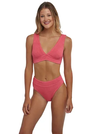 Maui V-Neck One Size Bikini TOP ONLY (Calypso Coral)
