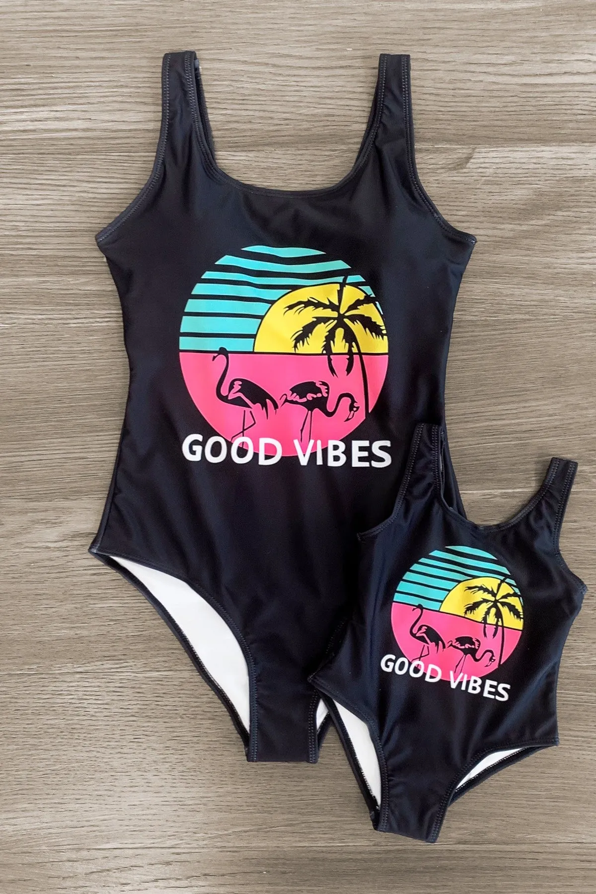 Mom & Me - "Good Vibes" One Piece Swimsuit