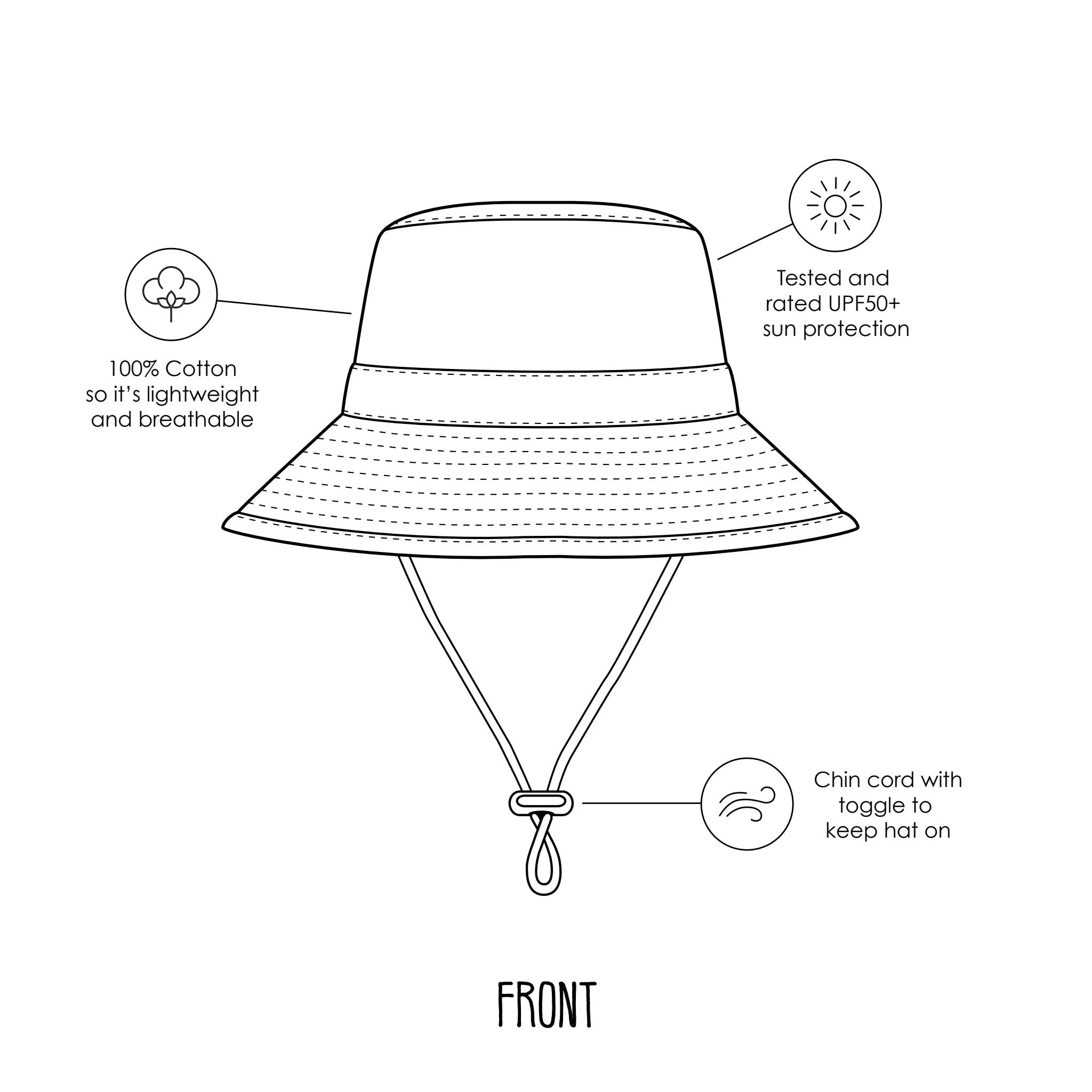 Monet Broad Brim Bucket Hat