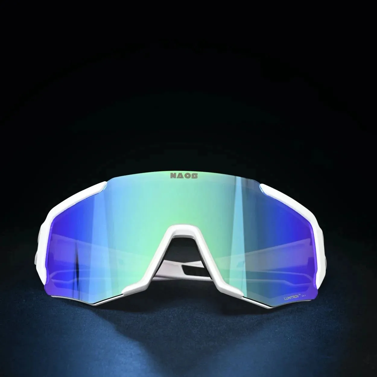 Naos | Vuori Sportbril | Glossy White / Green