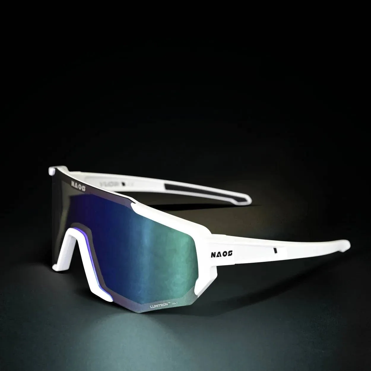 Naos | Vuori Sportbril | Glossy White / Green