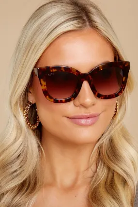 Noemi Amber Tortoise Brown Gradient Sunglasses