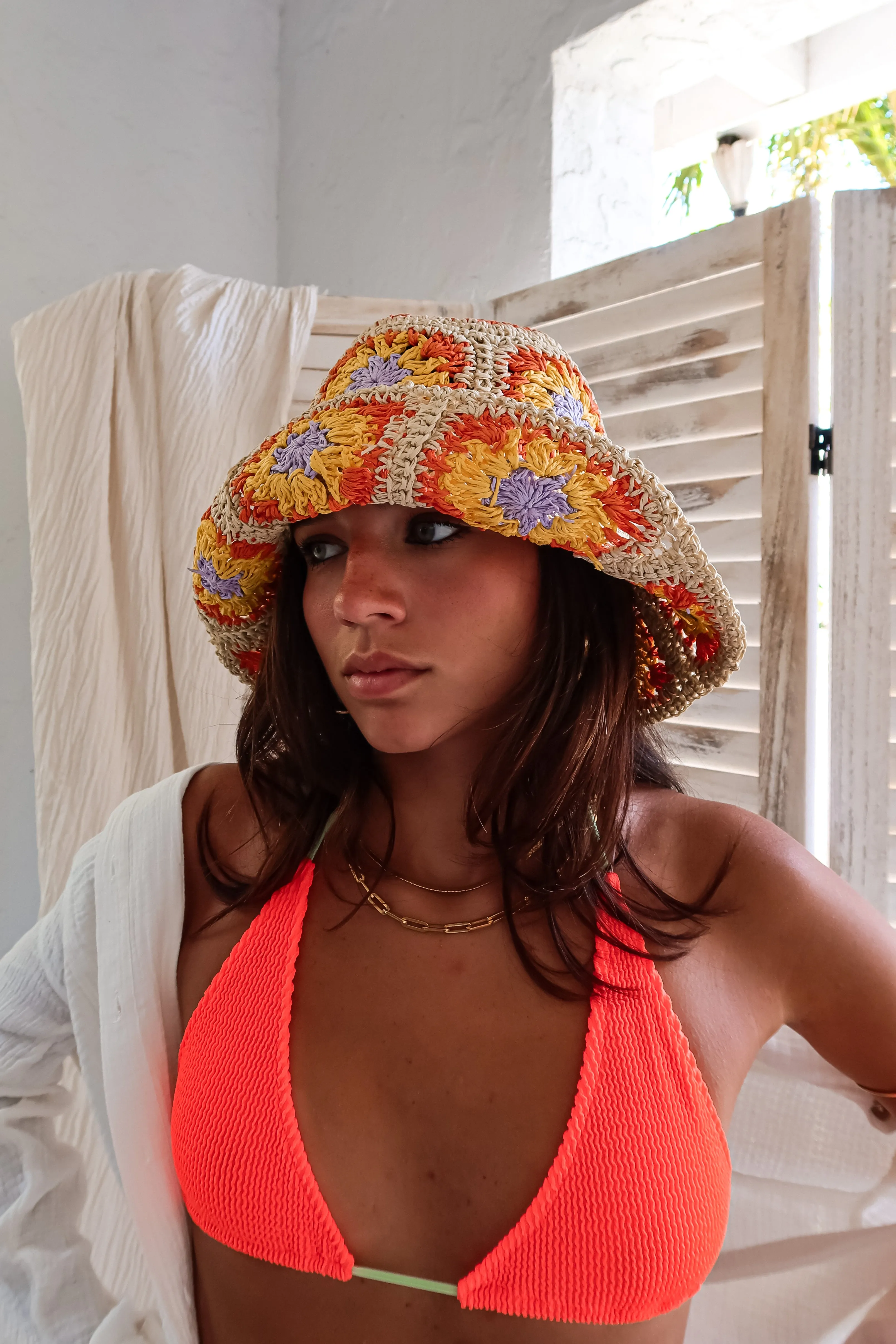 OCEANSIDE ONE SIZE BIKINI - HOT ORANGE