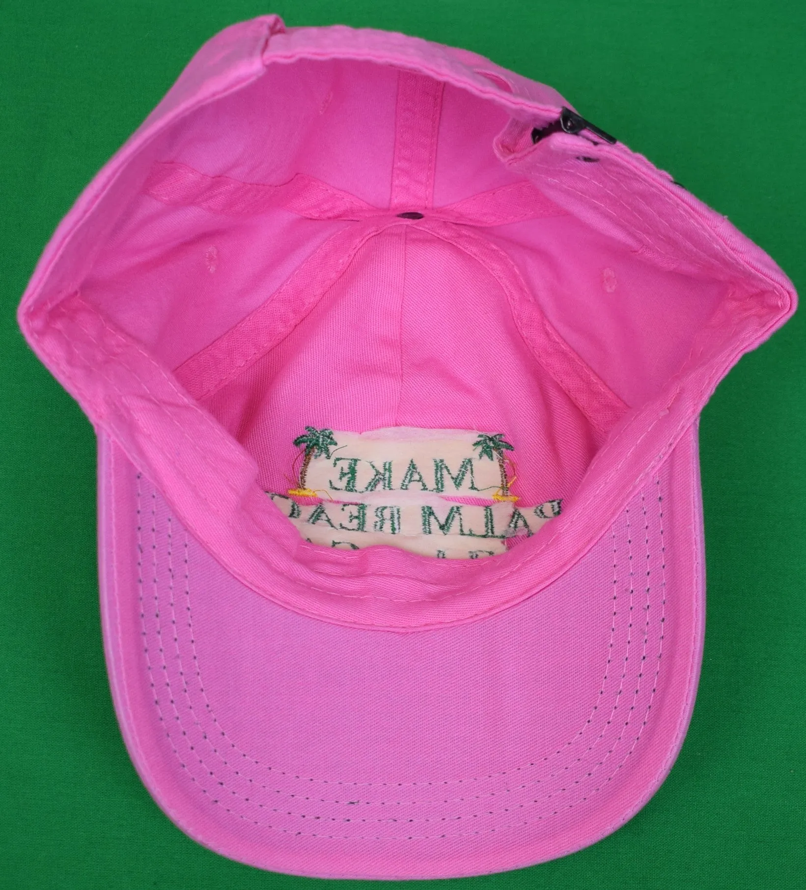 "Make Palm Beach Dull Again" Pink w/ Green Cap (NWOT)