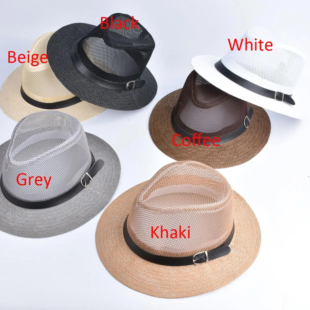 Sidiou Group Spring Summer Hats For Women Sun Cap Hollow Out Wide-Brim Fedora Hats