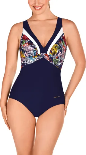 Solid & Print Mix Shape Swimsuits