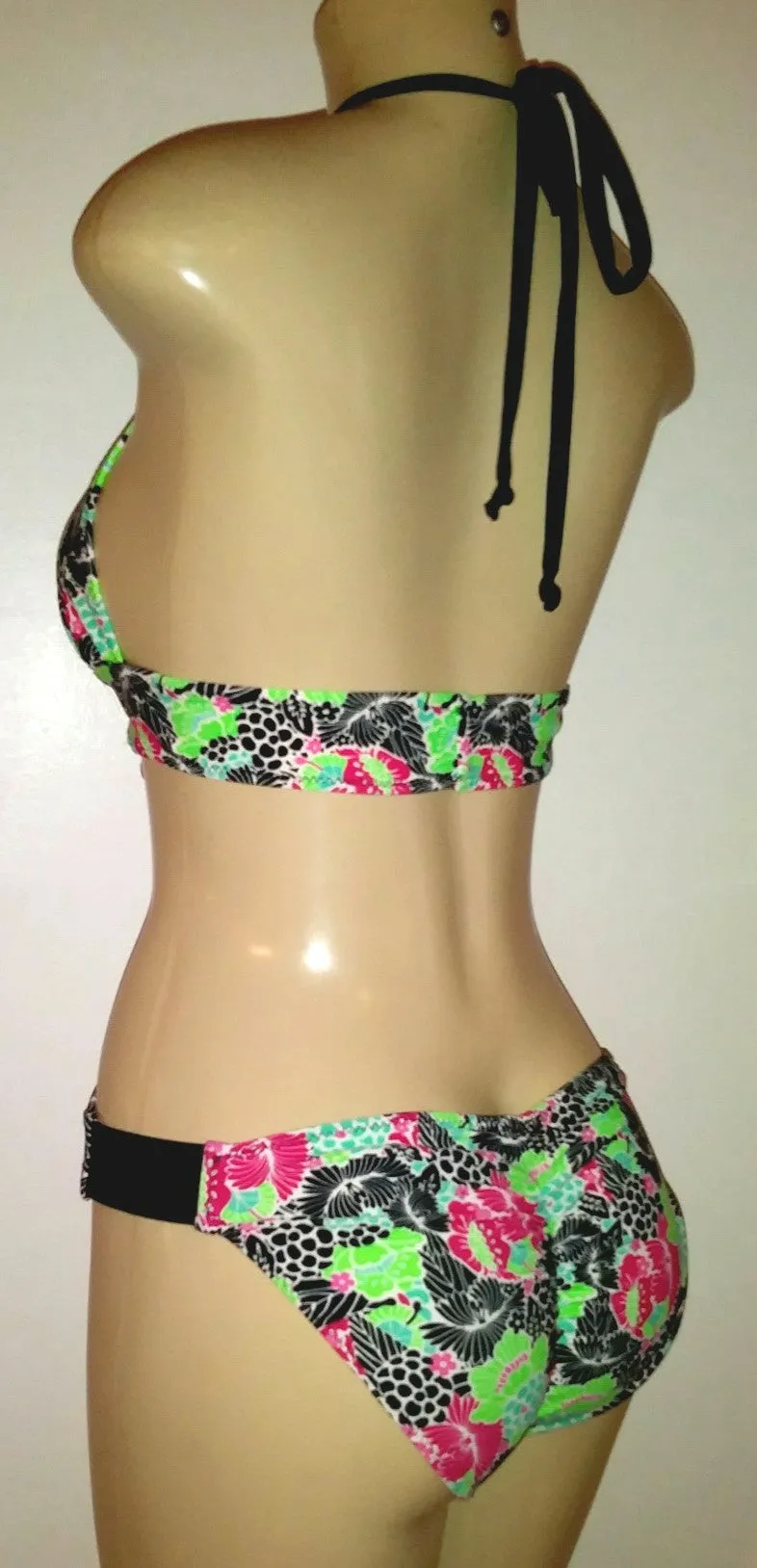 Triangle Top Rib Band Monokini Swimsuit