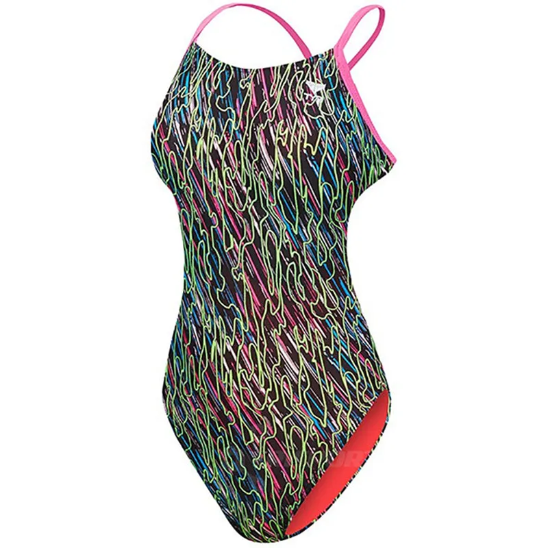 TYR - Electro Cutoutfit Ladies Swimsuit - Black/Multi