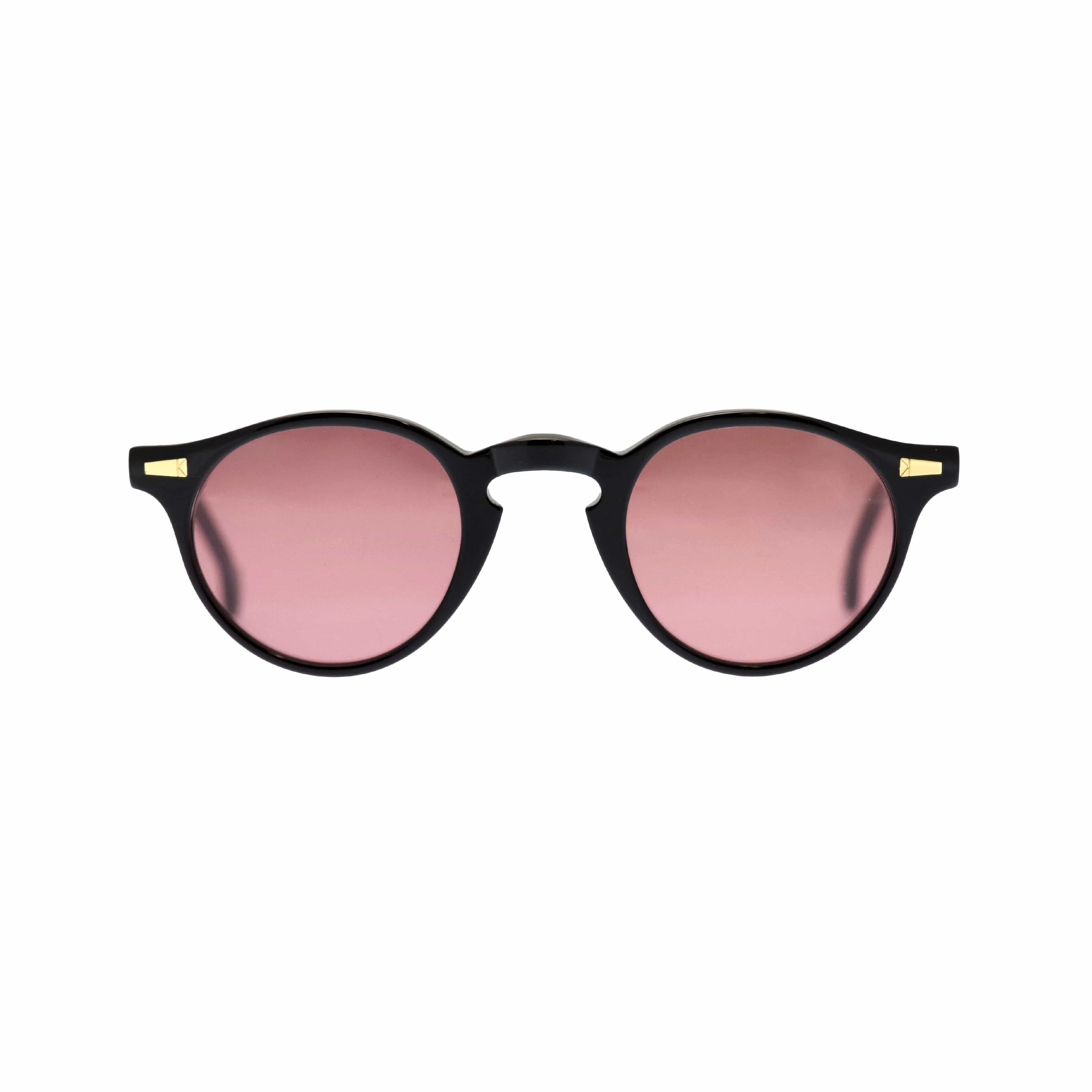 Ugo Glossy Black-Burgundy Sunglasses