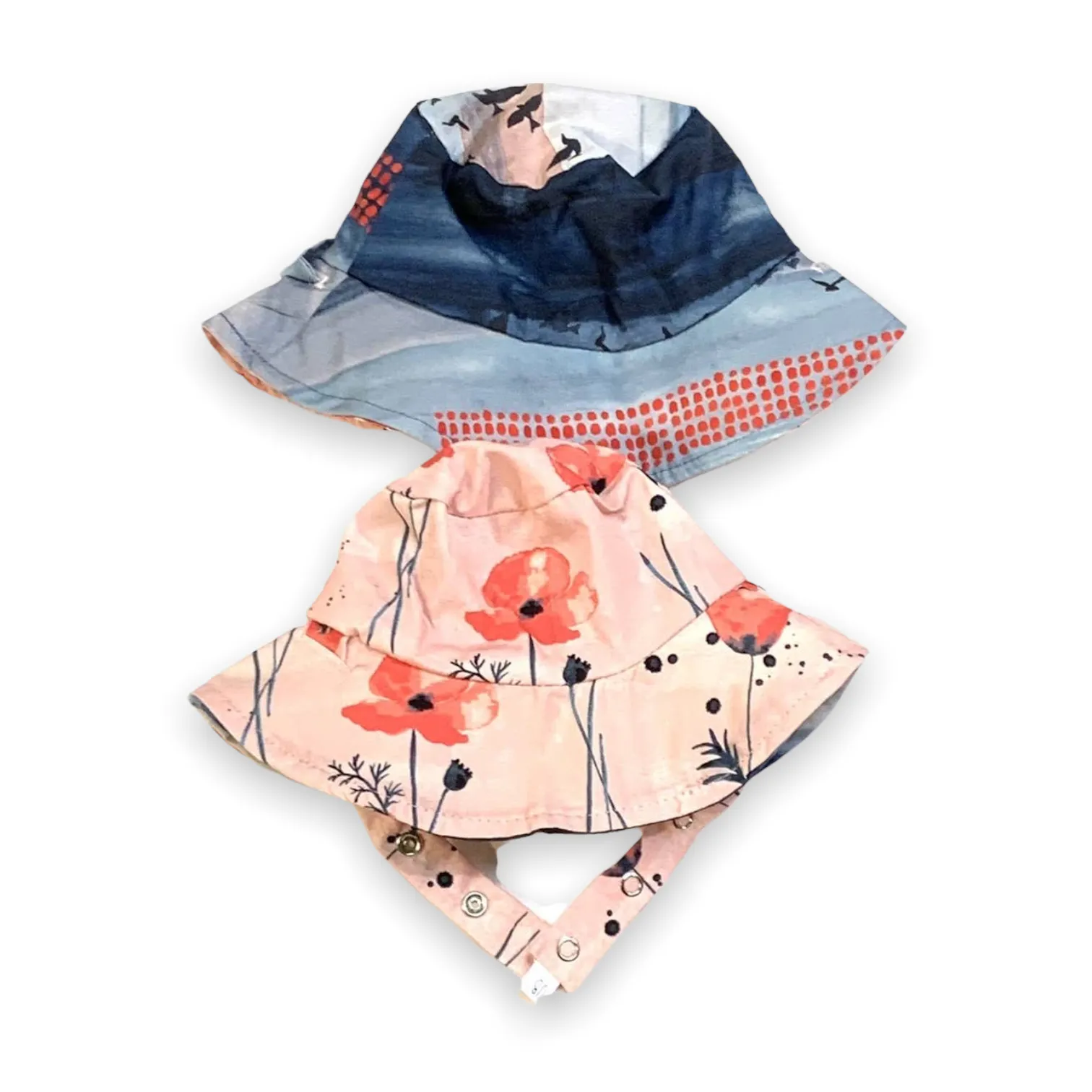 Urban Baby Bonnets Organic Bucket Hat ~ California Poppies