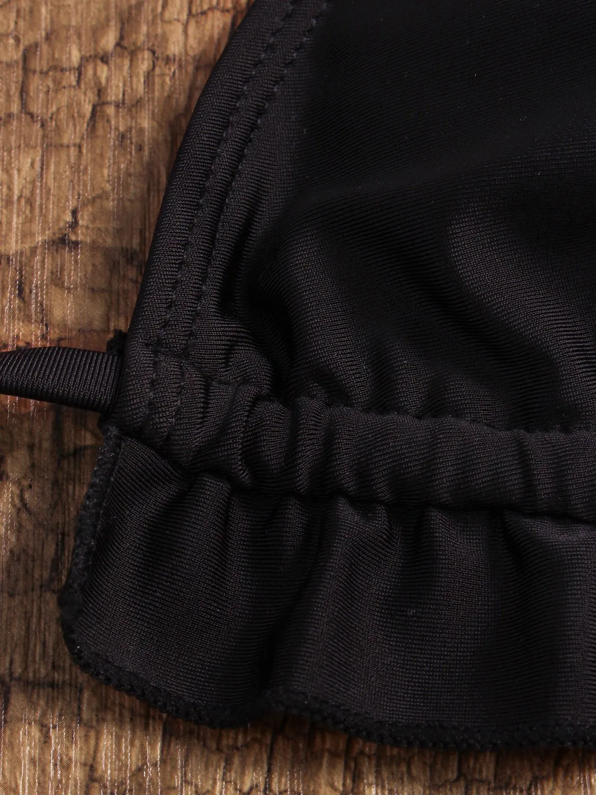 Wholesale Black Sleeveless Two Piece Bikinis