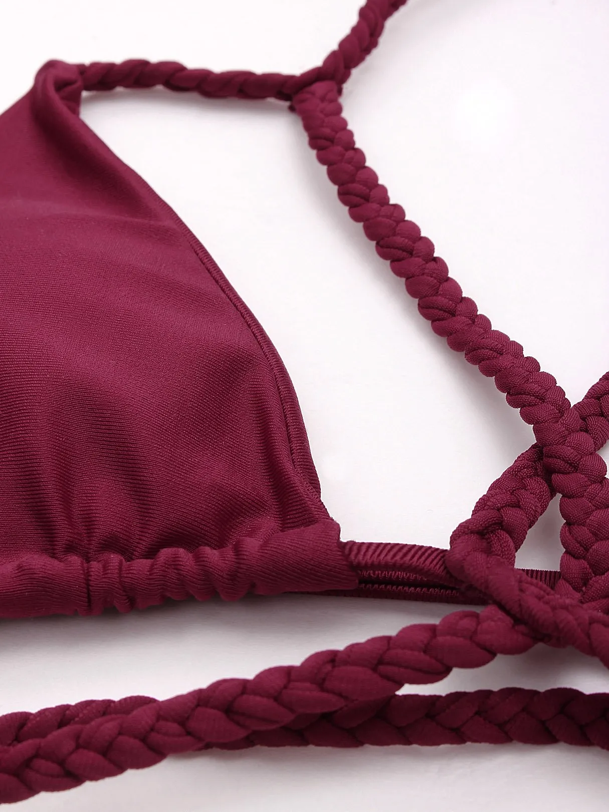 Wholesale Burgundy Sleeveless Bikinis