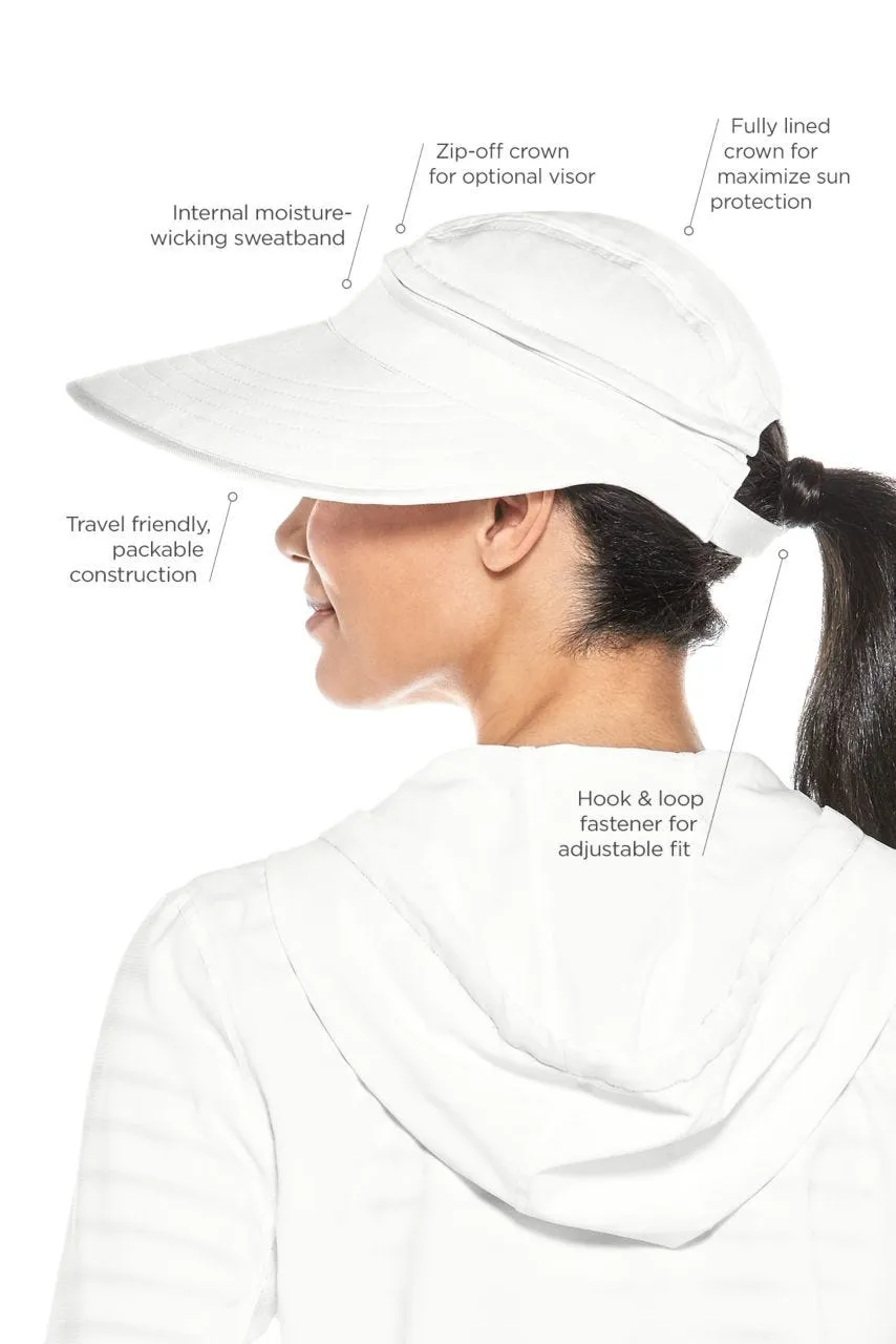 Women's Bel Aire Zip-Off Sun Visor  |  White